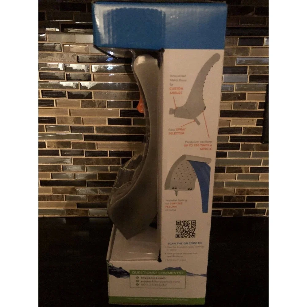 Oxygenics Pure‎ Evolution Rain Shower Head Genius Oxygen-Infused - NEW